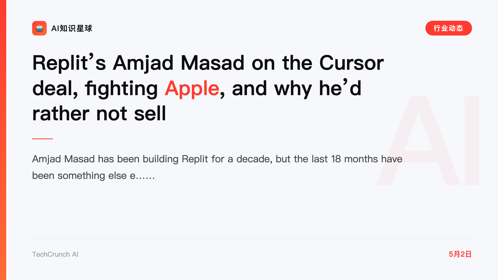 Replit’s Amjad Masad on the Cursor deal, fighting Apple, and why he’d rather not sell
