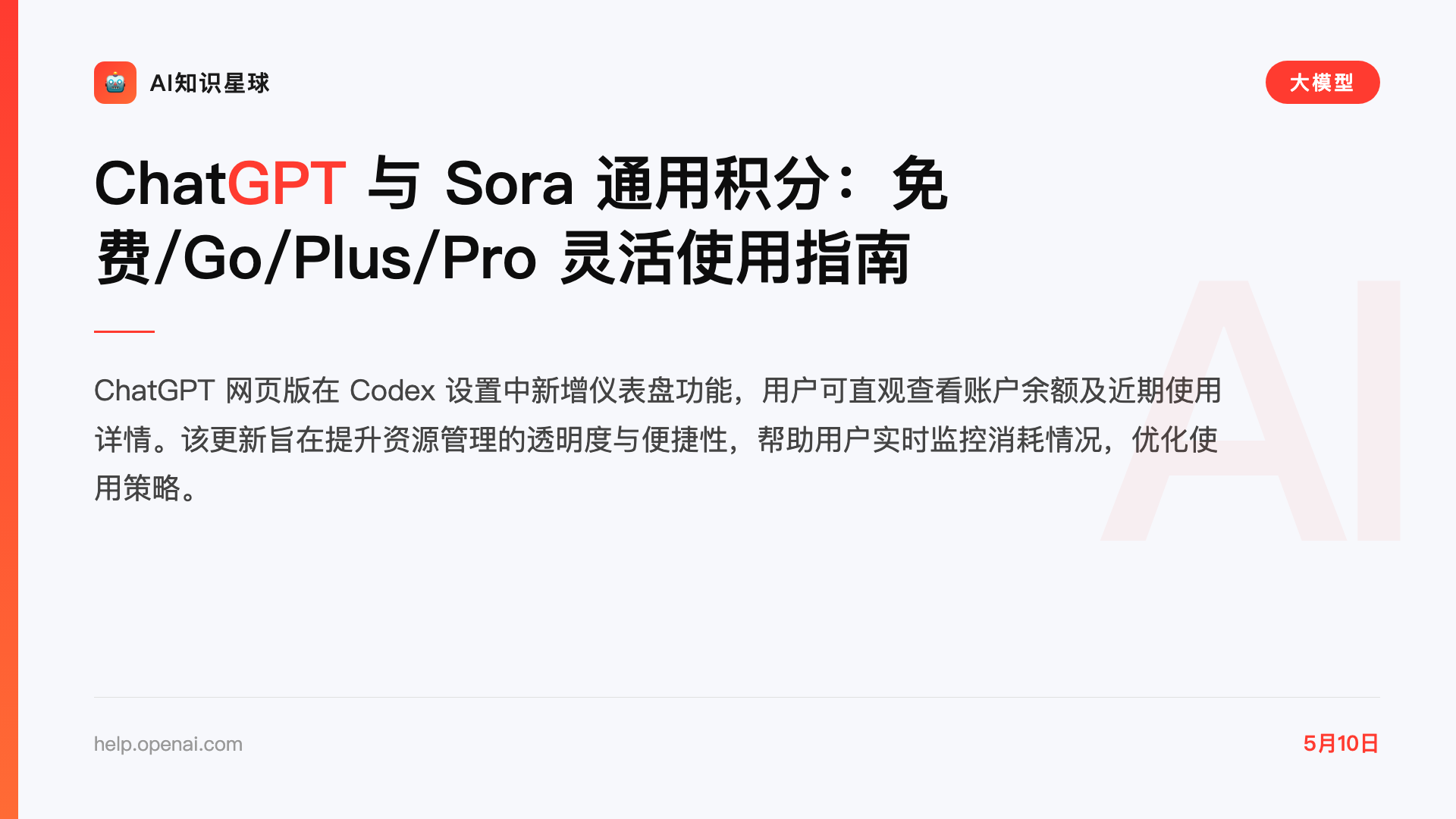 ChatGPT 与 Sora 通用积分:免费/Go/Plus/Pro 灵活使用指南