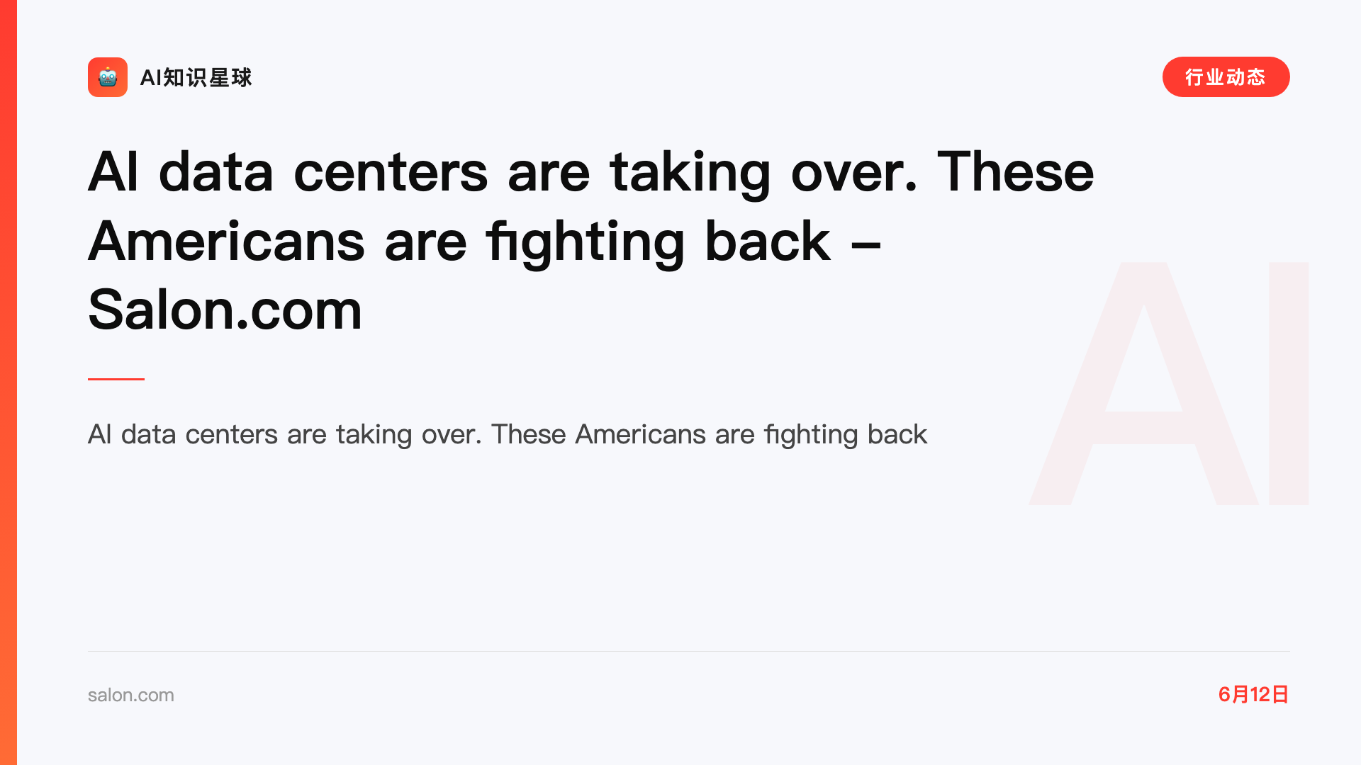 AI data centers are taking over. These Americans are fighting back - Salon.com