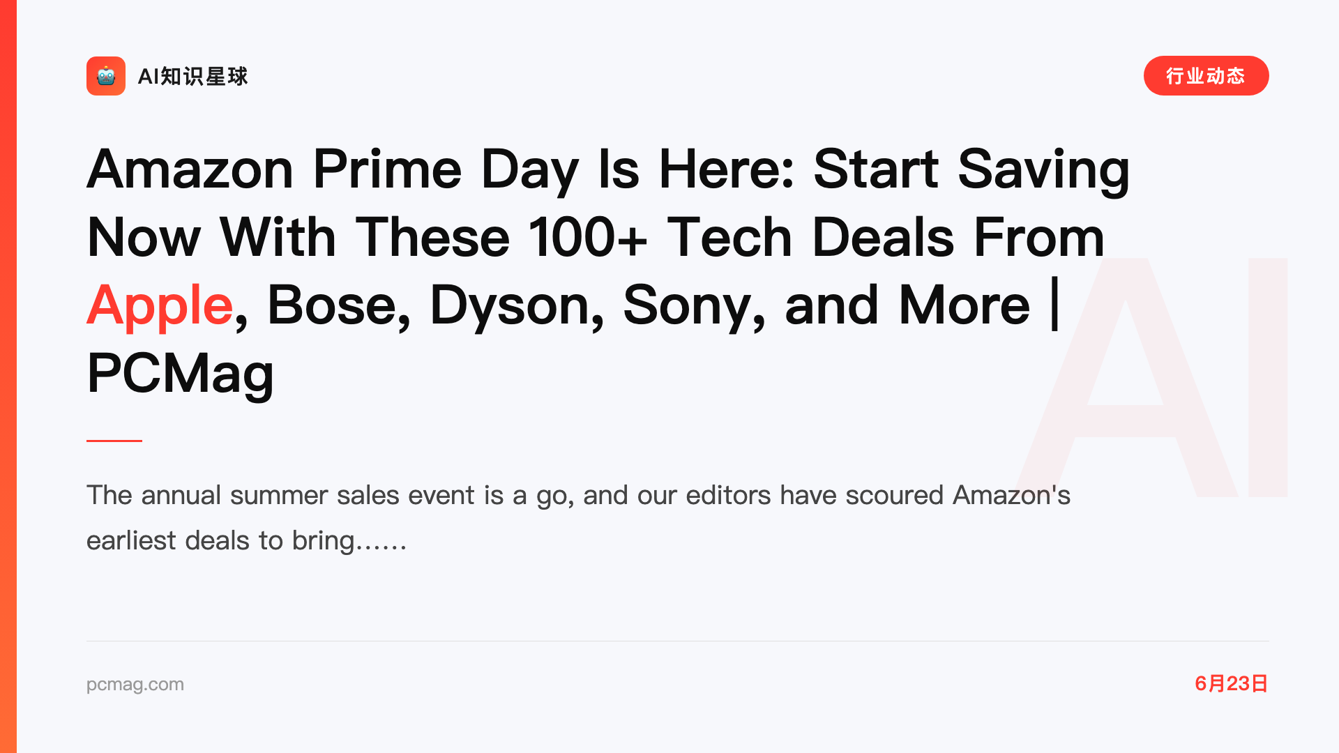 Amazon Prime Day Is Here: Start Saving Now With These 100+ Tech Deals From Apple, Bose, Dyson, Sony, and More | PCMag