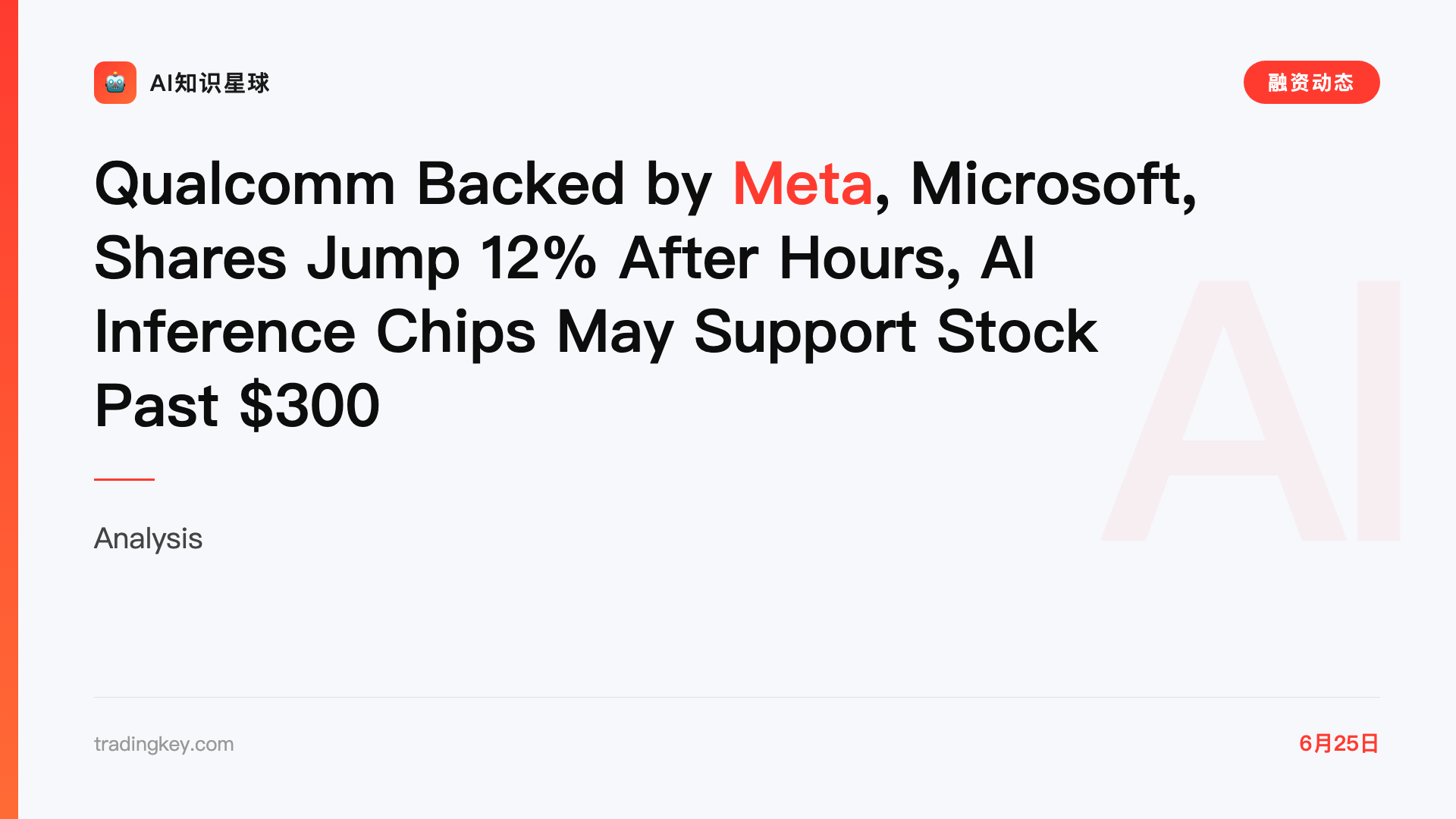 Qualcomm Backed by Meta, Microsoft, Shares Jump 12% After Hours, AI Inference Chips May Support Stock Past $300