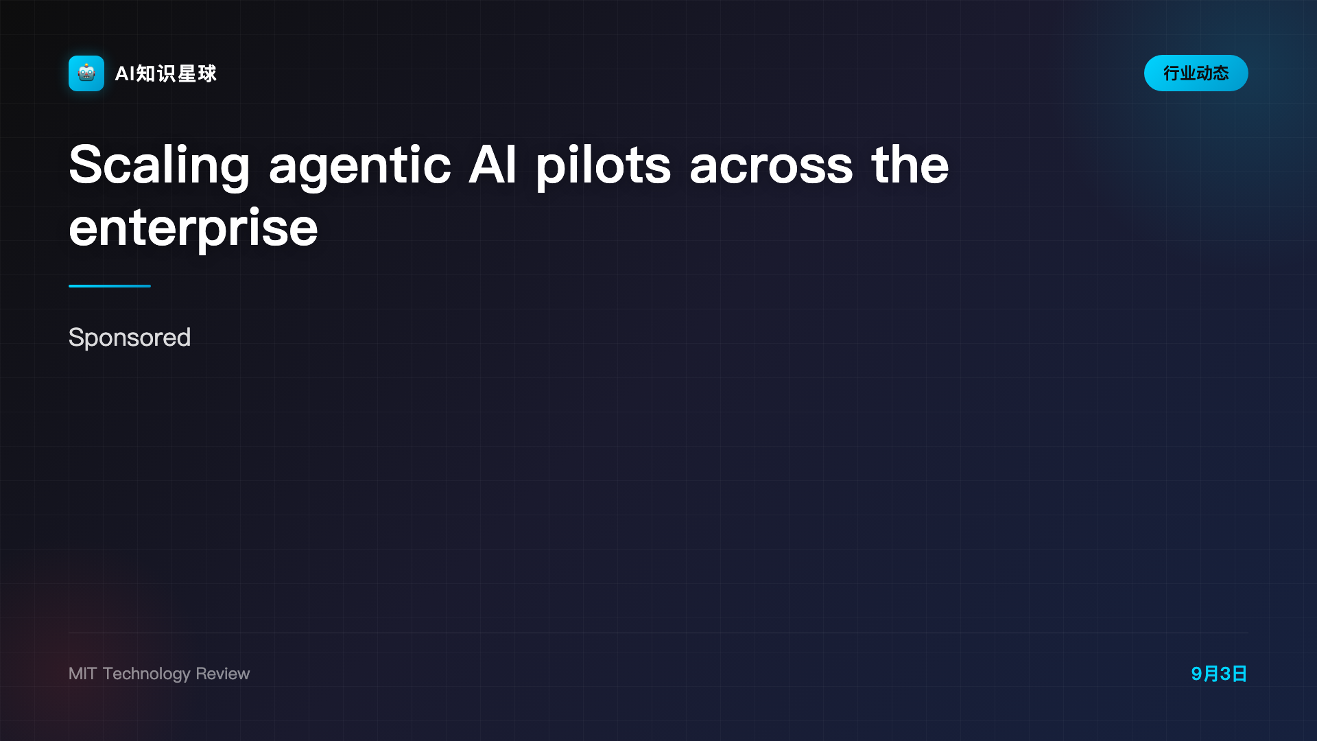Scaling agentic AI pilots across the enterprise