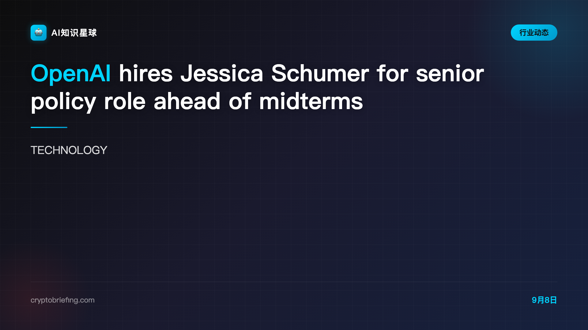 OpenAI hires Jessica Schumer for senior policy role ahead of midterms