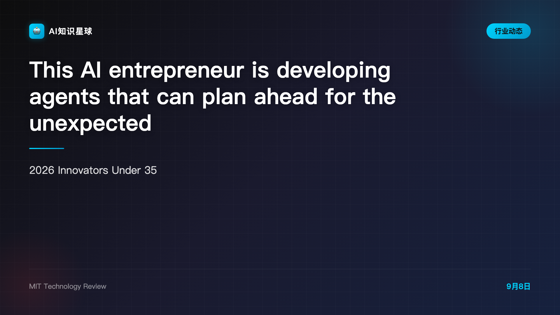 This AI entrepreneur is developing agents that can plan ahead for the unexpected