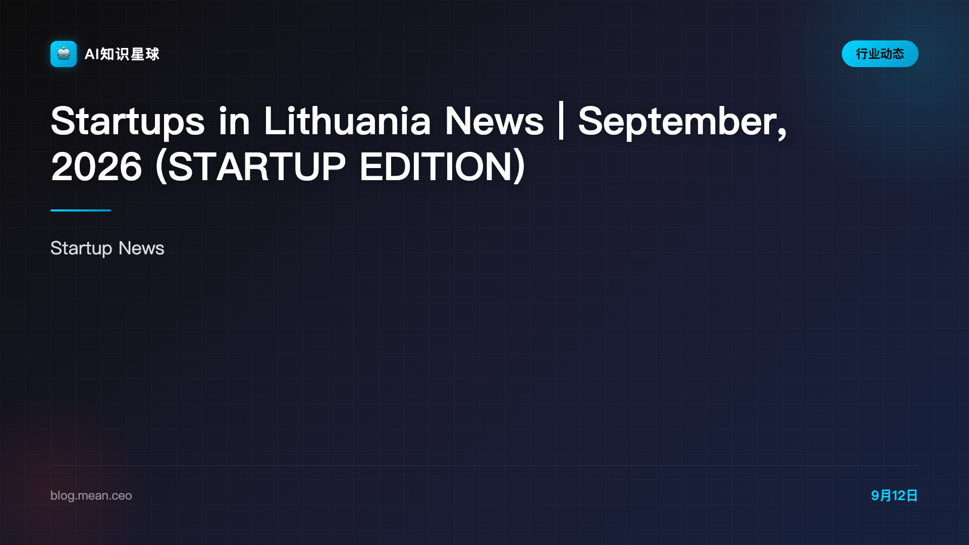 Startups in Lithuania News | September, 2026 (STARTUP EDITION)