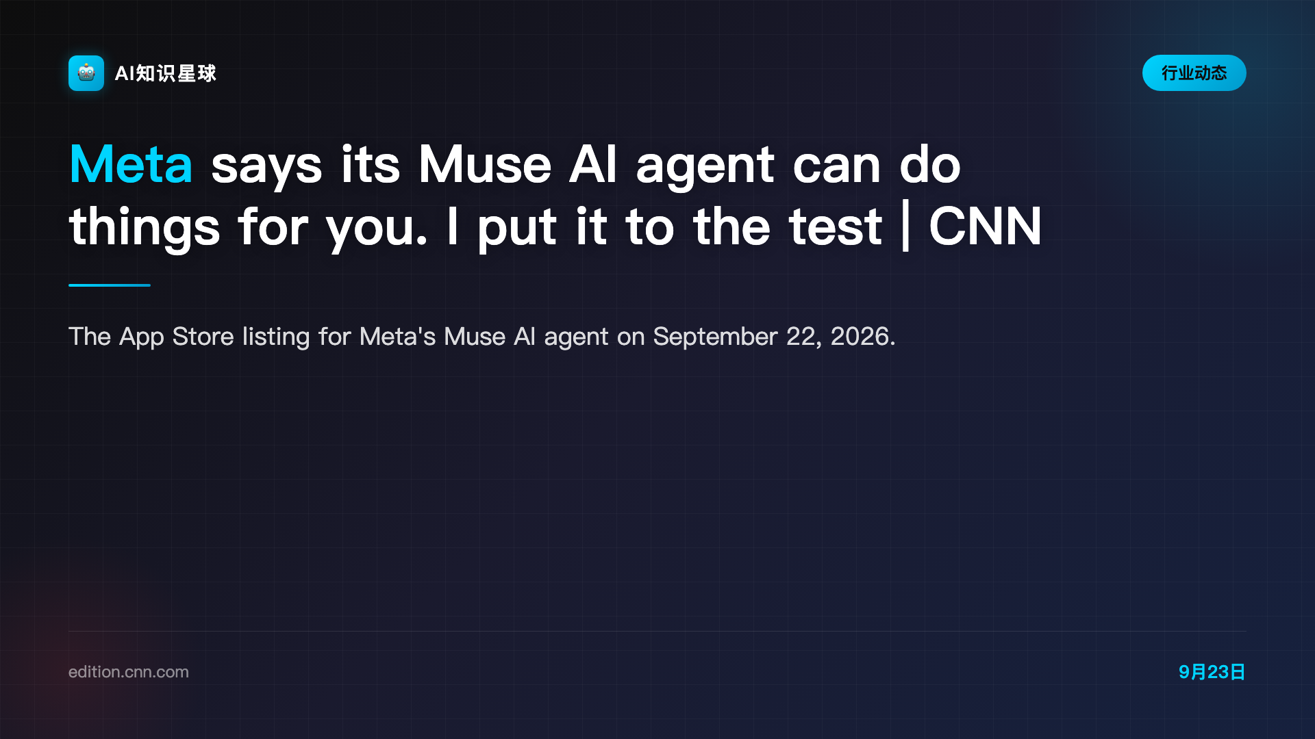Meta says its Muse AI agent can do things for you. I put it to the test | CNN Business