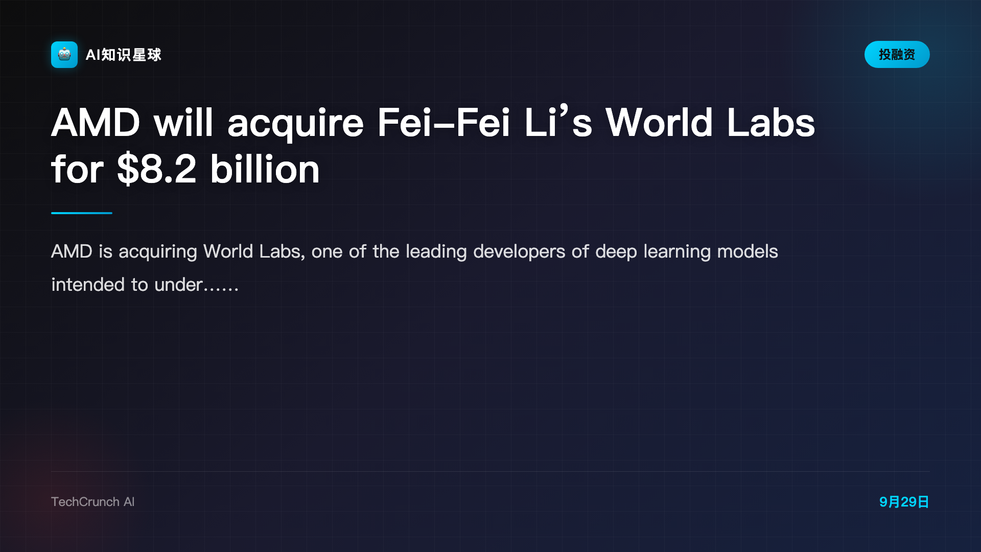 AMD will acquire Fei-Fei Li’s World Labs for $8.2 billion