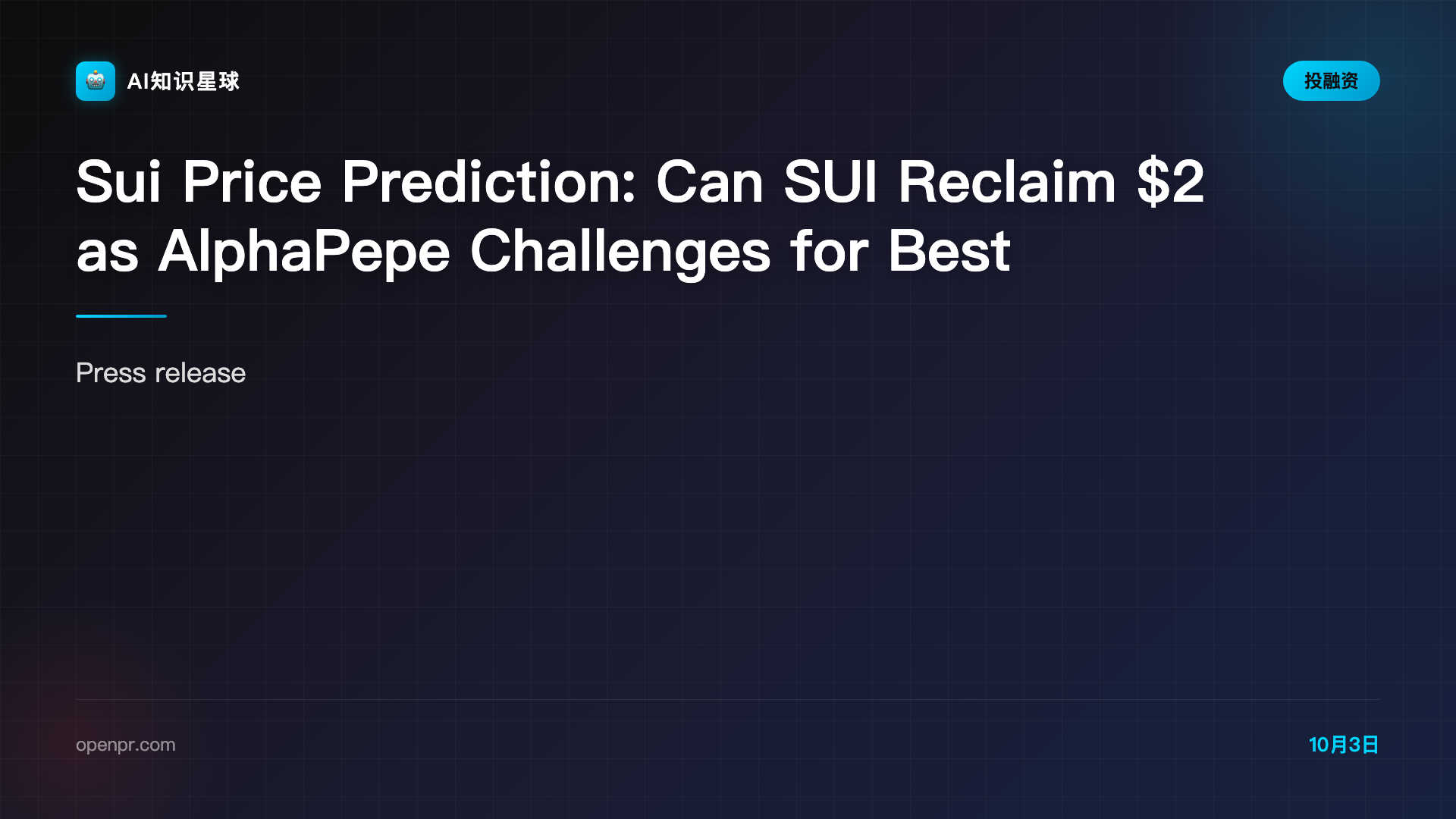 Sui Price Prediction: Can SUI Reclaim $2 as AlphaPepe Challenges for Best Altcoin To Buy Now With Live AI Trading?